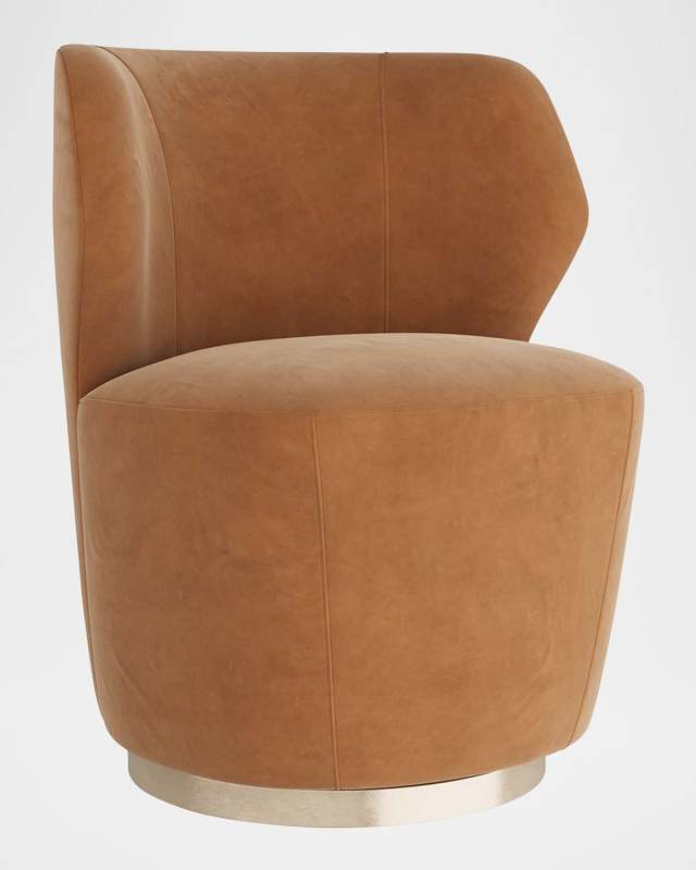 Poppy Velvet Swivel Chair